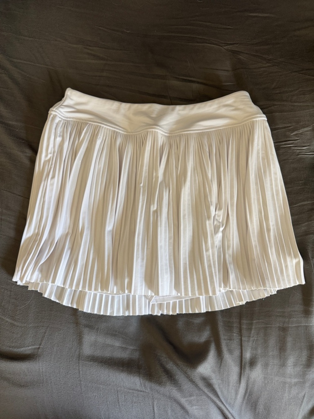 Kyodan White Pleated Circle Skater Skirt / AA34